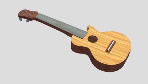 Ukulele 3D Model